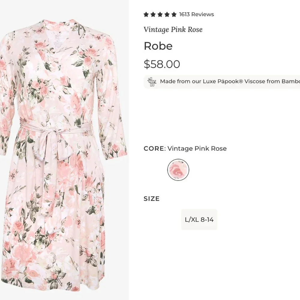 Pink Rose Robe - Picture 6 of 6